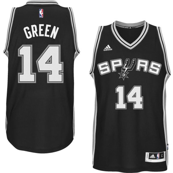 San Antonio Spurs #14 Danny Green 2014 15 New Swingman Road Black Jersey